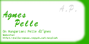 agnes pelle business card